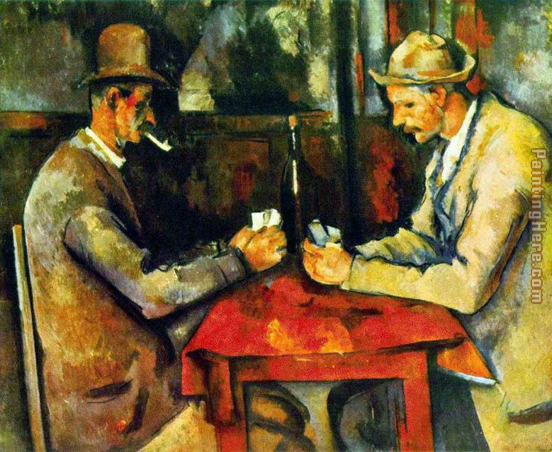 The Card Players painting - Paul Cezanne The Card Players art painting